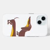 Coques Case-Mate iPhone Drôle mignon dachshund pour parent chien long (Verso (horizontal))