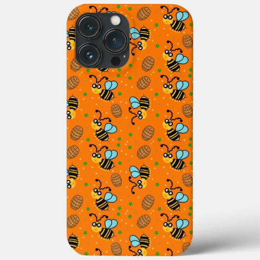 Coques Case-Mate iPhone Drôle motif d'abeille (Verso)