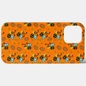 Coques Case-Mate iPhone Drôle motif d'abeille (Verso (horizontal))
