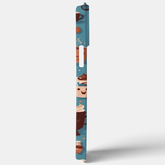 Coques Case-Mate iPhone Drôle Motif de café (Verso / Droite)