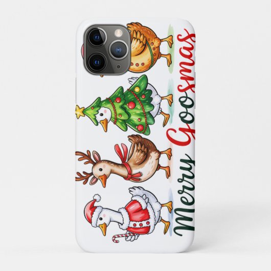Coques Case-Mate iPhone Drôle Noël Silly Goose (Dos)