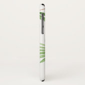 Coques Case-Mate iPhone Drôle oiseau rose avec votre nom (Dos/Gauche)