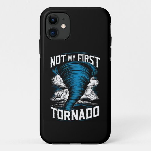 Coques Case-Mate iPhone Drôle Pas Ma Première Tornade Rétro Chasseur D'Ora (Dos)