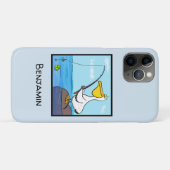 Coques Case-Mate iPhone Drôle pélican de pêche (Dos (Horizontal))