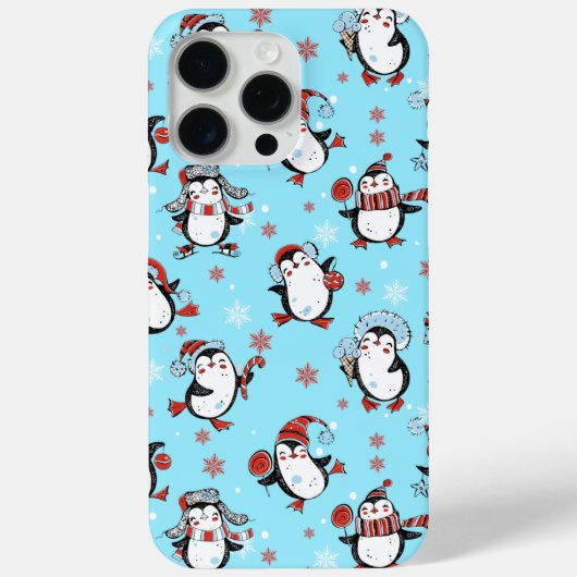 Coques Case-Mate iPhone Drôle Penguin de Noël (Verso)