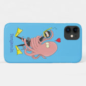 Coques Case-Mate iPhone Drôle pieuvre embrasse plongeur dessin animé humou (Dos (Horizontal))