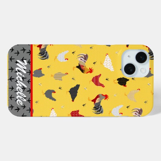 Coques Case-Mate iPhone Drôle poulet (Verso (horizontal))