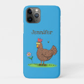 Coques Case-Mate iPhone Drôle poulet rustique whimsical dessin animé (Dos)