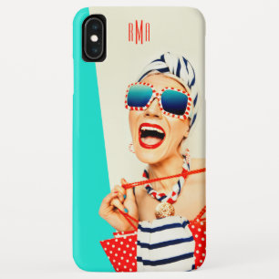 Case-Mate iPhone Case Drôle Retro Femme dans lunettes de soleil avec Mon