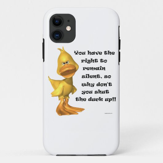 Coques Case-Mate iPhone Drôle Rude Duck (Dos)