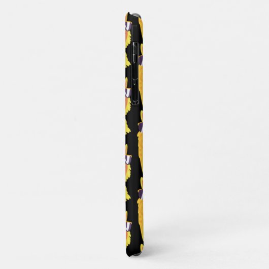 Coques Case-Mate iPhone Drôle Visage Llama avec lunettes Motif Coque-Mate (Dos/Gauche)