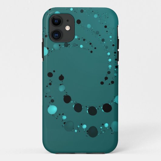 Coques Case-Mate iPhone Droplets turquoises (Dos)