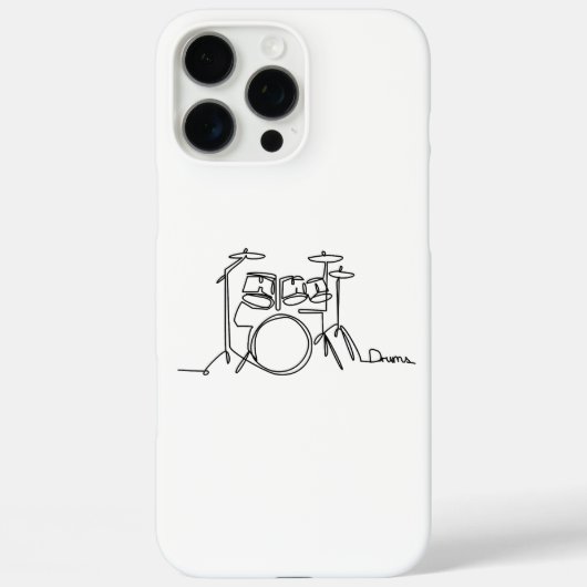 Coques Case-Mate iPhone Drummer Music Design Drums One-Line (Verso)