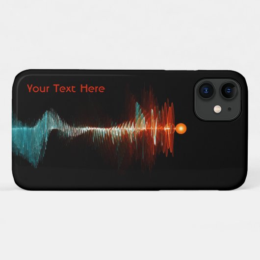 Coques Case-Mate iPhone Dualité de la vague de particules (Dos (Horizontal))