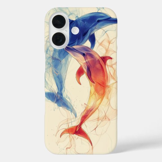 Coques Case-Mate iPhone Dualité des dauphins (Verso)