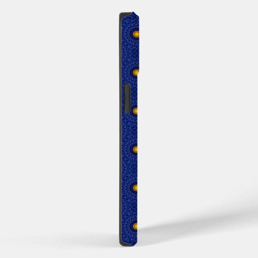 Coques Case-Mate iPhone Duck on blue with yellow kaleidoscope (Verso / Droite)
