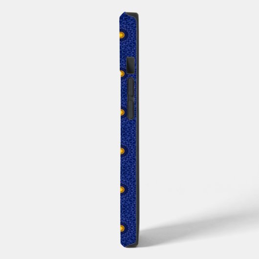 Coques Case-Mate iPhone Duck on blue with yellow kaleidoscope (Verso / Gauche)