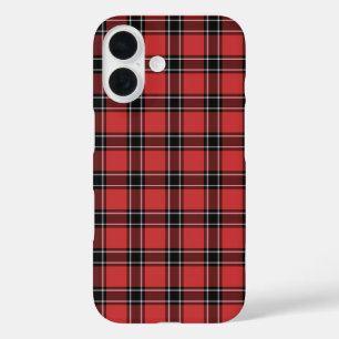 Coques iPhone 16 Dunbar District Tartan Red Scottish Plaid