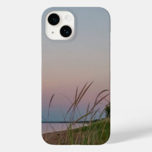 Coque Pour iPhone 14 Dunes de plage au coucher du soleil