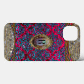 Coques Case-Mate iPhone Dusk Ravone Damask Baroque Monogramme (Verso (horizontal))