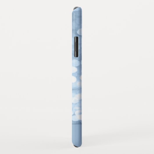 Coques Case-Mate iPhone Dusty Blue Bokeh Parties scintillant Sparkly Monog (Dos/Droite)