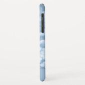 Coques Case-Mate iPhone Dusty Blue Bokeh Parties scintillant Sparkly Monog (Dos/Gauche)