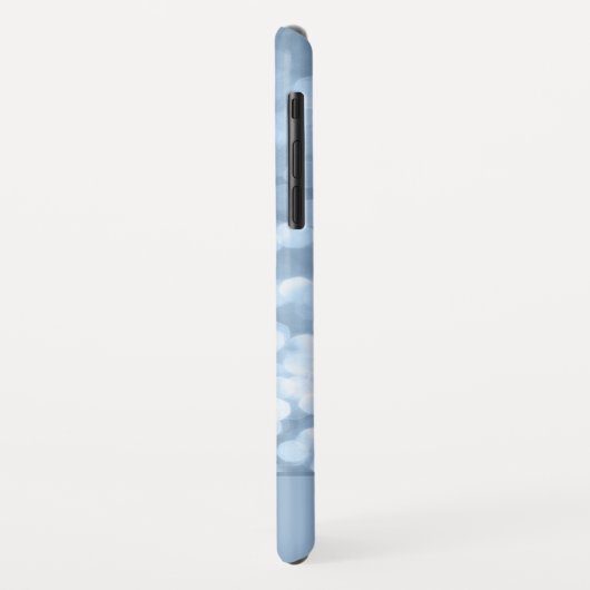 Coques Case-Mate iPhone Dusty Blue Bokeh Parties scintillant Sparkly Monog (Dos/Gauche)
