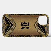 Coques Case-Mate iPhone Dynastie Von Rhey Tough Monogramme (Verso (horizontal))