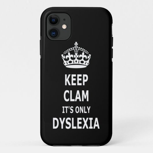 Coques Case-Mate iPhone Dyslexie drôle (Dos)