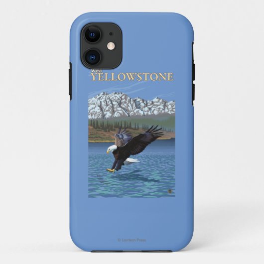 Coques Case-Mate iPhone Eagle chauve plongeant - Yellowstone occidental, (Dos)