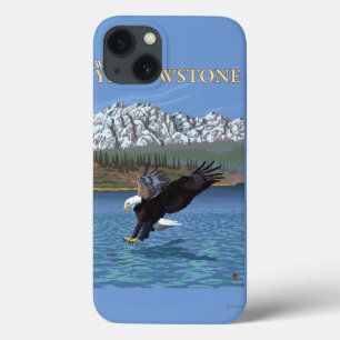iPhone 13 Case Eagle chauve plongeant - Yellowstone occidental,