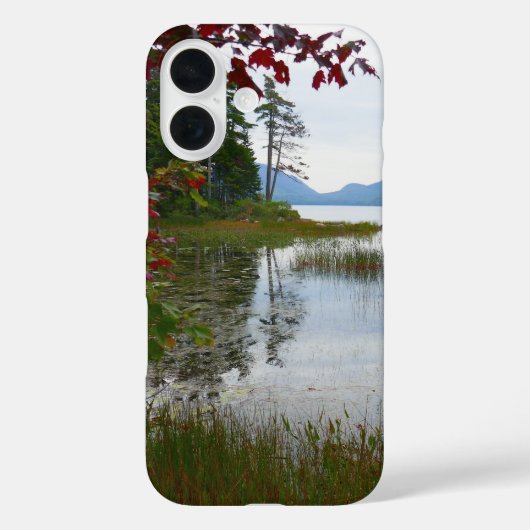 Coques Case-Mate iPhone Eagle Lake et feuilles de érable rouges II (Verso)