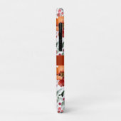 Coques Case-Mate iPhone Earthy Colors, Fall Flowers Monogrammed (Dos/Gauche)