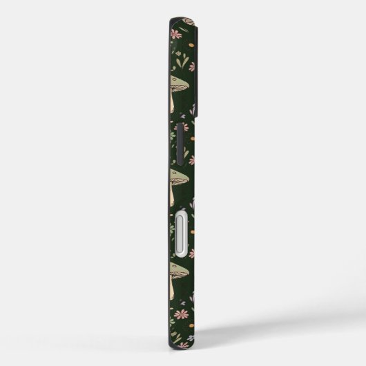 Coques Case-Mate iPhone Earthy Olive Green Fungi Seamless Pattern Boho (Verso / Droite)