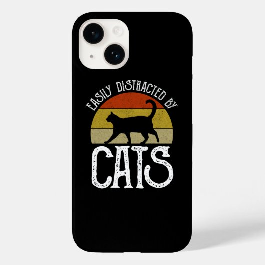 Coques Case-Mate iPhone Easily Distracted By Cats (Verso)