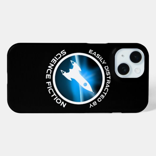 Coques Case-Mate iPhone Easily Distracted By Science Fiction (Verso (horizontal))