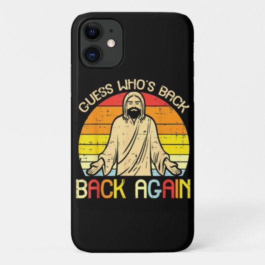 Coques Case-Mate iPhone Easter Jesus Guess Whos Back Religious Christian (Dos)
