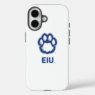 Coques iPhone 16 Eastern Illinois Panthers Empreinte de patte & EIU