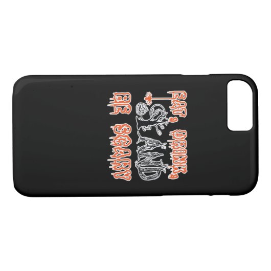 Coques Case-Mate iPhone Eat Drink And Be Scary Classic Creative Casual (Dos (Horizontal))