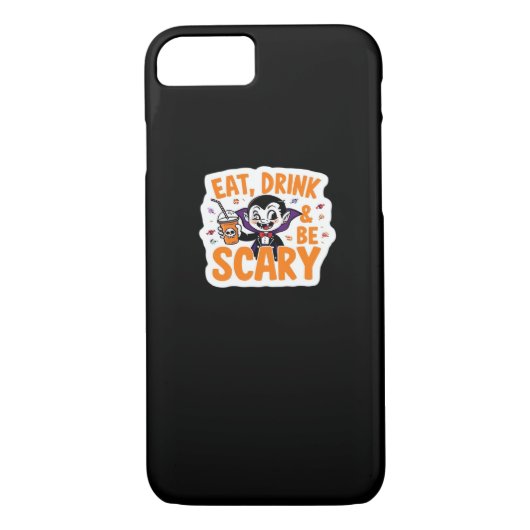 Coques Case-Mate iPhone Eat Drink And Be Scary Classic Retro Cool (Dos)