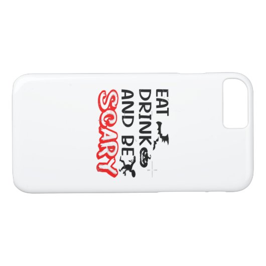 Coques Case-Mate iPhone Eat Drink And Be Scary Design Retro Classic (Dos (Horizontal))