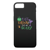 Coques Case-Mate iPhone Eat Drink And Be Scary Essential Retro Graphic (Dos)