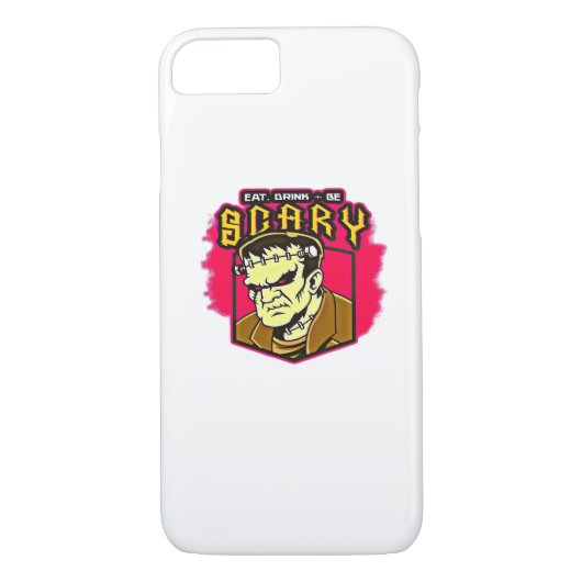 Coques Case-Mate iPhone Eat Drink And Be Scary Frankenstein Halloween Crea (Dos)