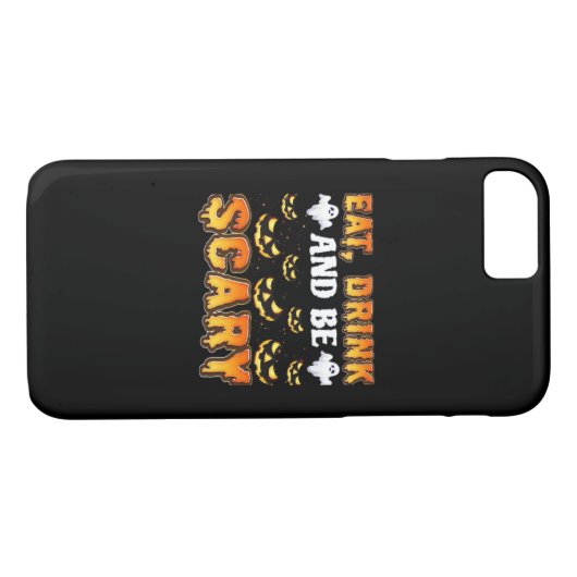Coques Case-Mate iPhone Eat Drink And Be Scary Funny Halloween Essential (Dos (Horizontal))