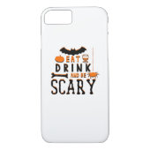 Coques Case-Mate iPhone Eat Drink And Be Scary Funny Halloween Quote (Dos)