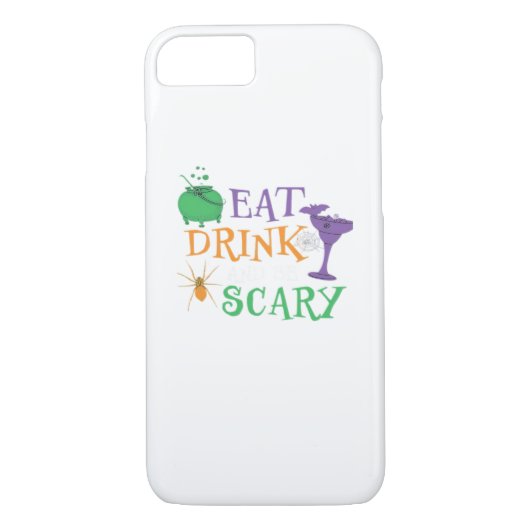 Coques Case-Mate iPhone Eat Drink And Be Scary Halloween (Dos)