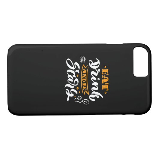 Coques Case-Mate iPhone Eat Drink And Be Scary Halloween Creative Casual (Dos (Horizontal))