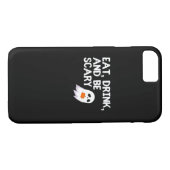Coques Case-Mate iPhone Eat Drink And Be Scary Halloween Spirit Modern (Dos (Horizontal))