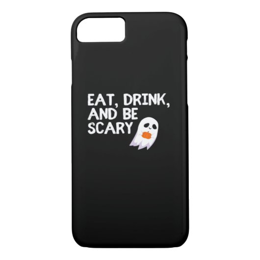 Coques Case-Mate iPhone Eat Drink And Be Scary Halloween Spirit Modern (Dos)