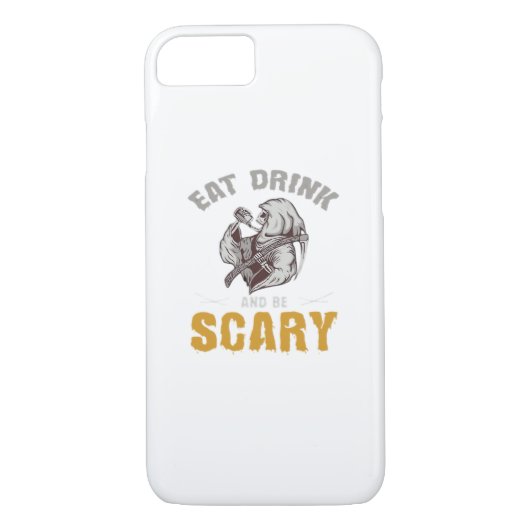 Coques Case-Mate iPhone Eat Drink And Be Scary Reaper Minimal Clean (Dos)